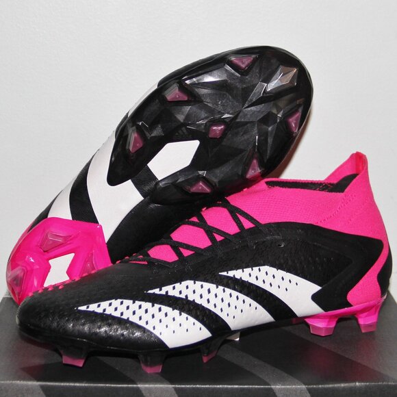 Adidas Predator Accuracy .1 FG Soccer Cleats Mens 5.5-8.5 Black Pink White - Picture 1 of 7